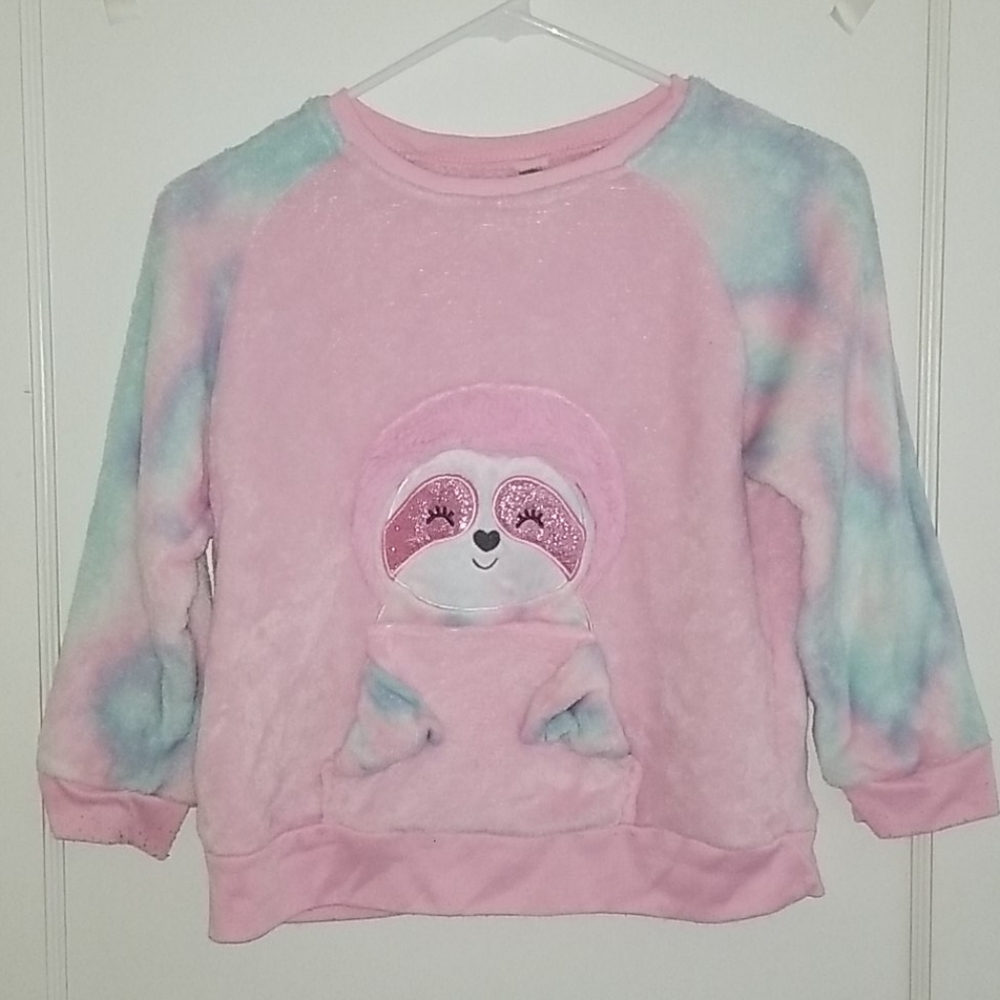 Girl's Size 14 Fleece Sloth Pajamas